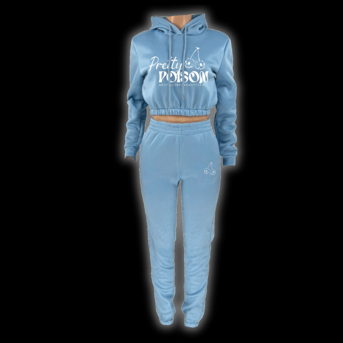Pretty Poison Cropped Sweatsuits