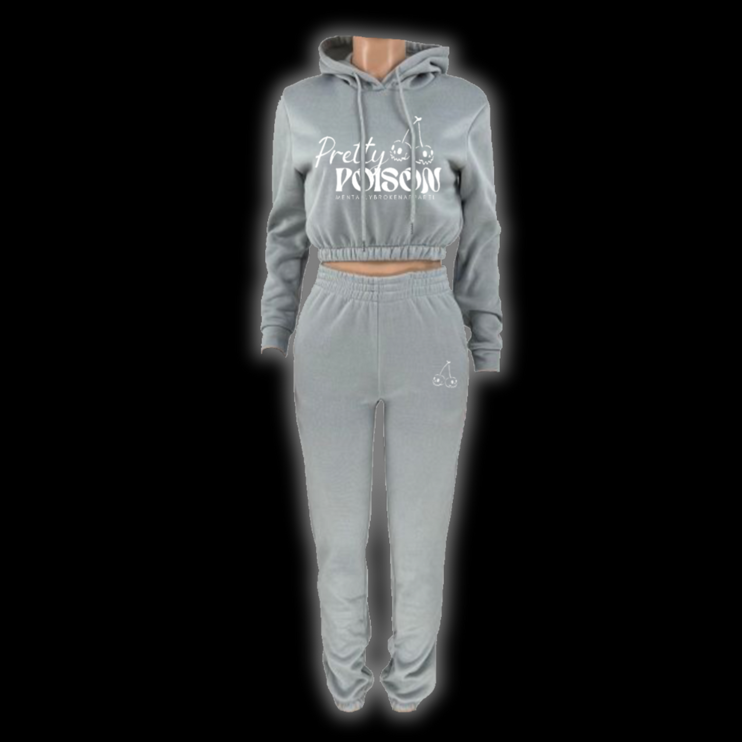 Pretty Poison Cropped Sweatsuits