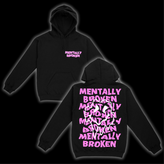 MB Hoodie - Black & Pink