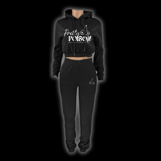 Pretty Poison Cropped Sweatsuits